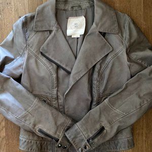 Hei Hei / Anthropologie Vegan Leather Moto Jacket